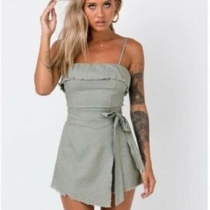 Princess Polly green romper